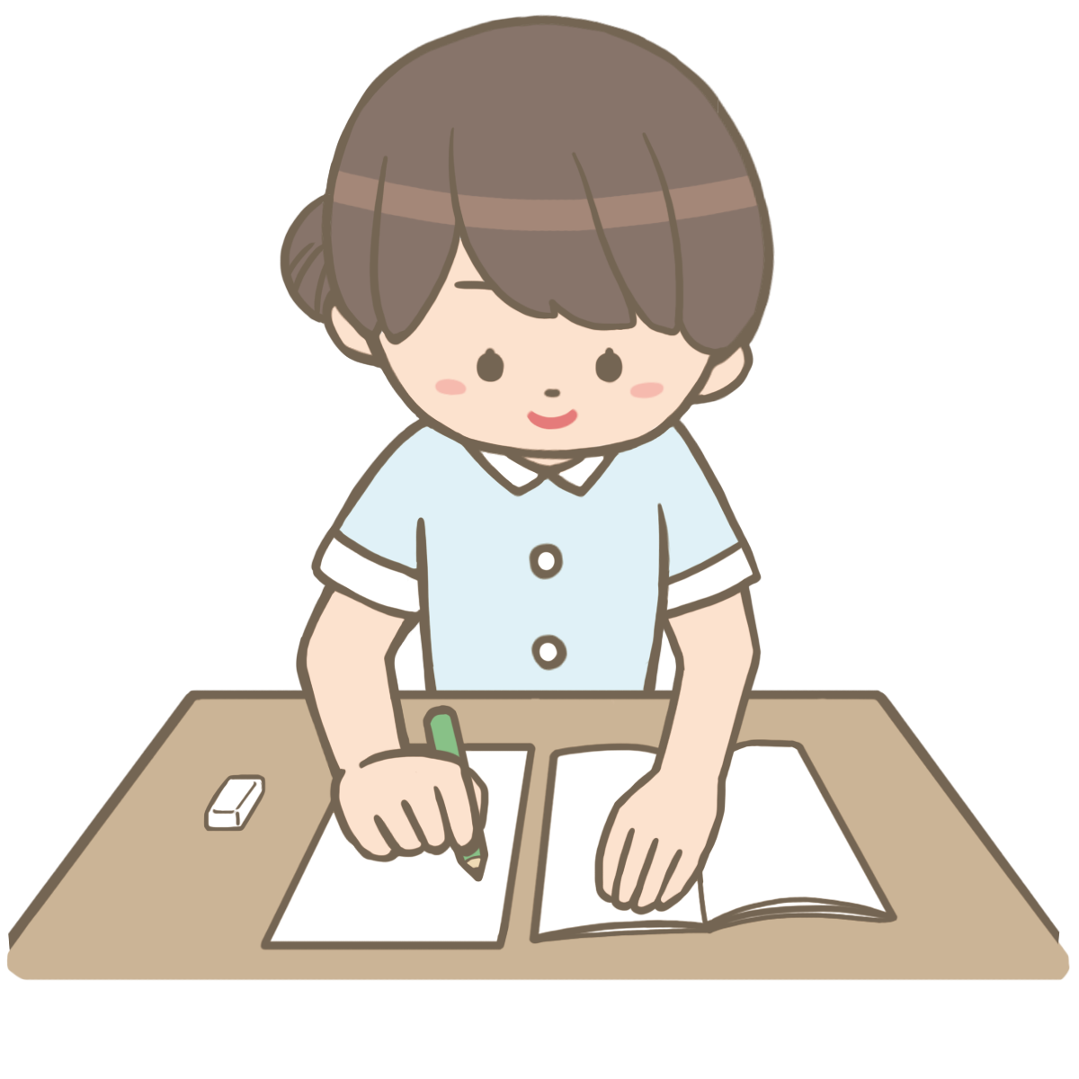 記録を書いているナース